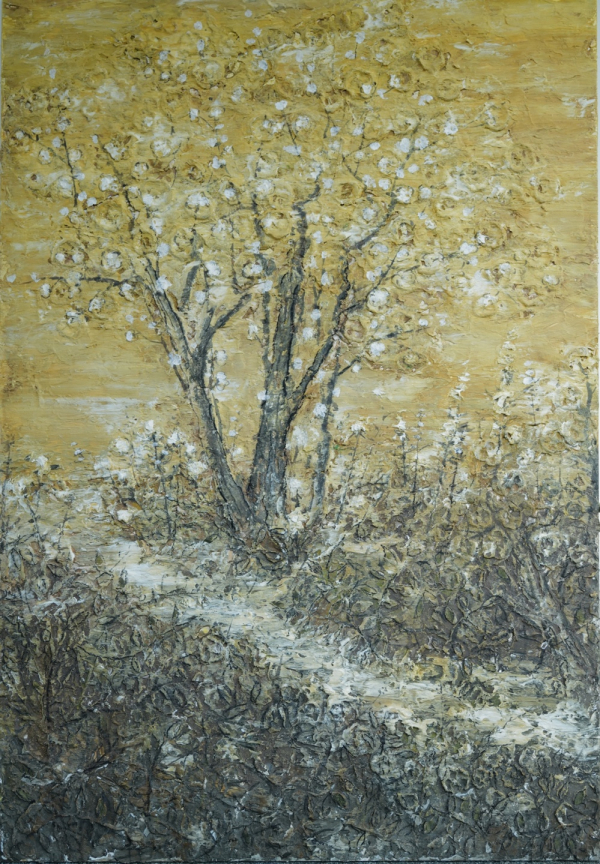 전병현 112 x 162 cm, blossom field, 2010, Mixed media on canvas