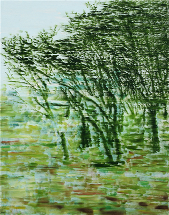 023102404 mija's landscape,oil on canvas,90.9x72.7cm,2023